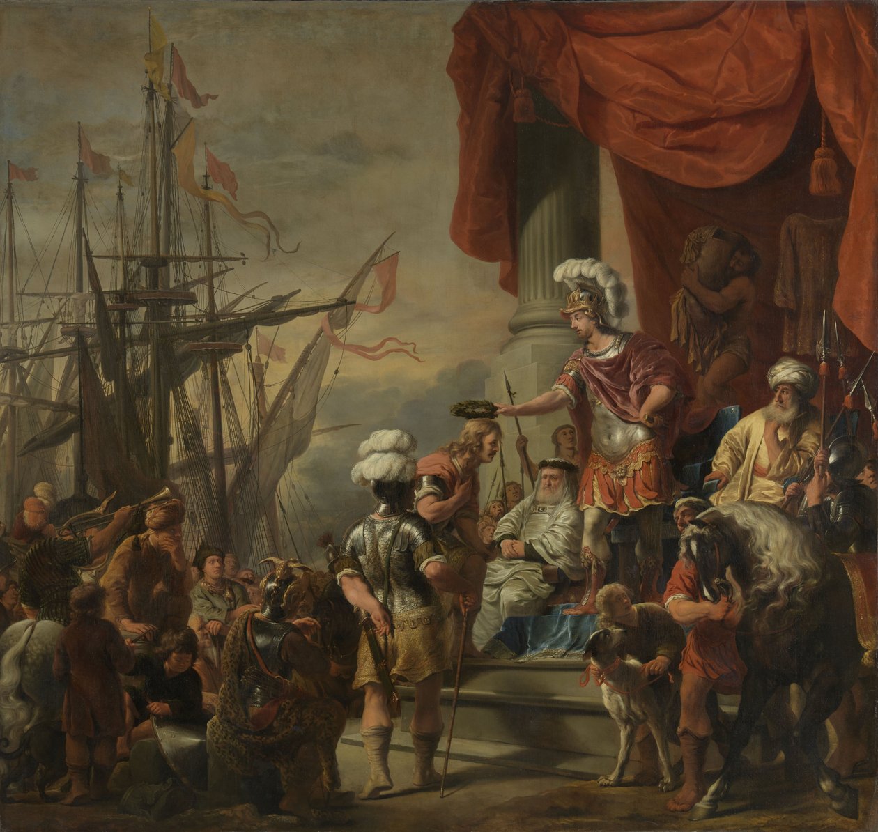 Æneas ved hoffet i Latinus, c.1661-c.1664 af Ferdinand Bol