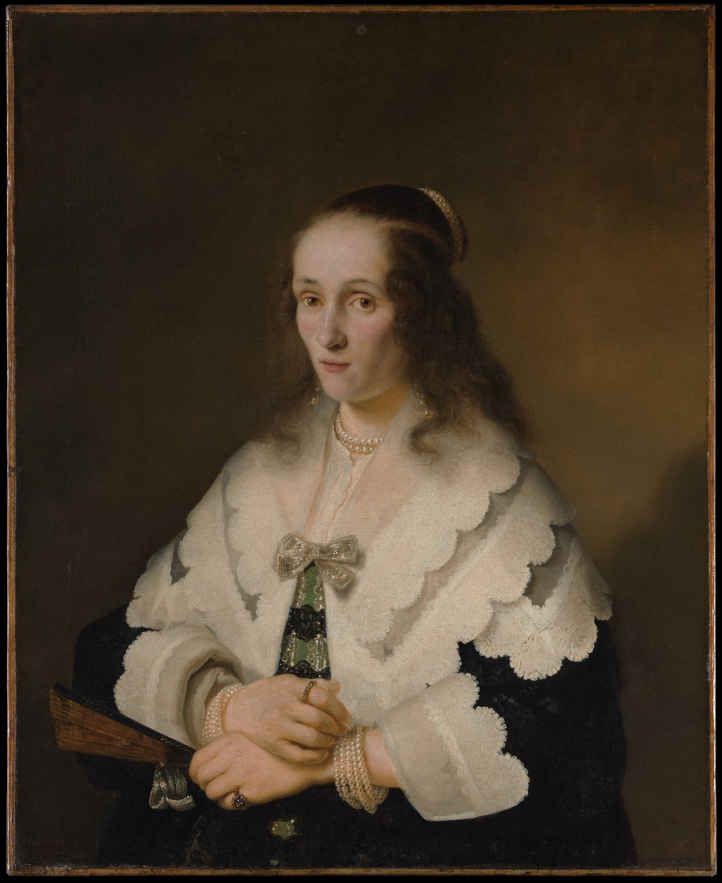 Portræt af en kvinde af Ferdinand Bol