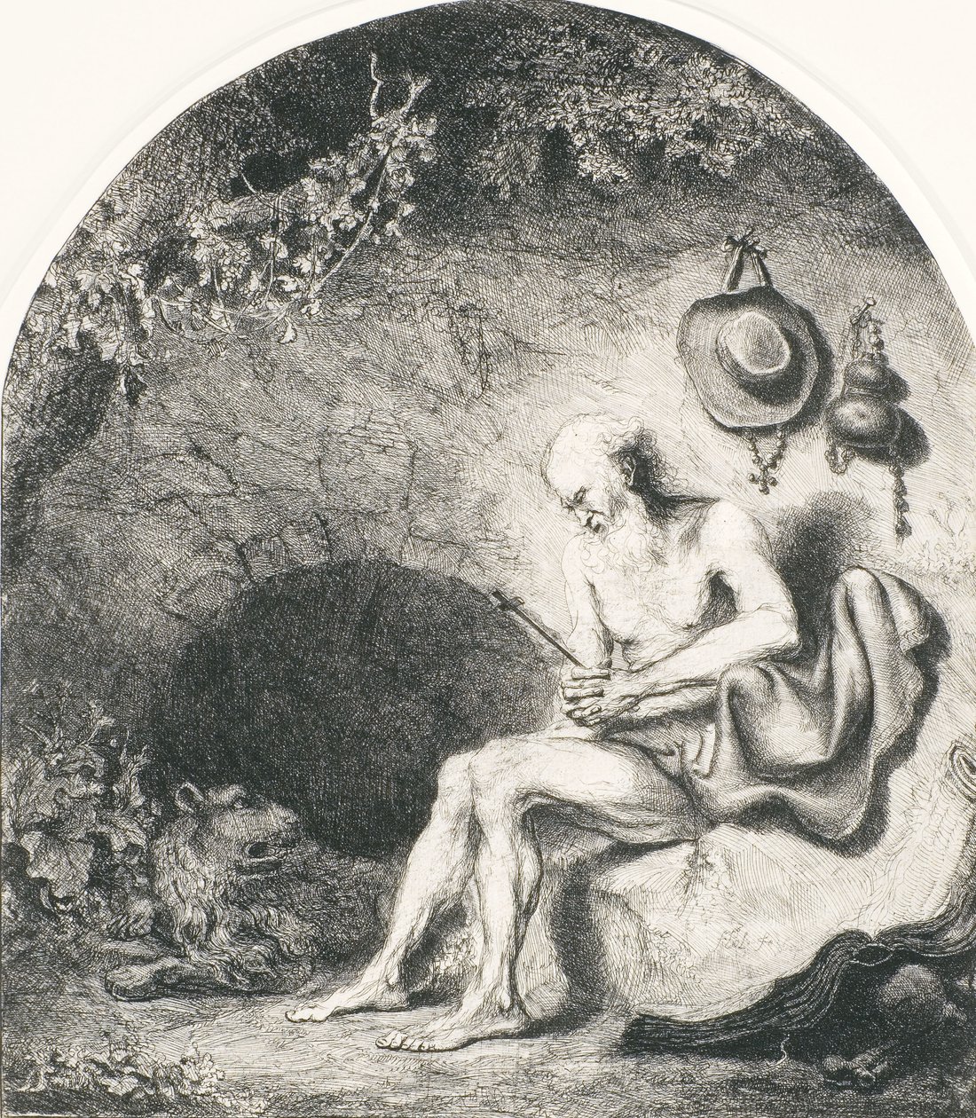 Sankt Hieronymus, 1644 af Ferdinand Bol