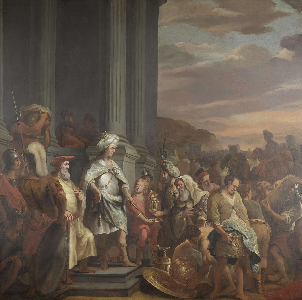 Gaver til opførelse af Salomons tempel af Ferdinand Bol