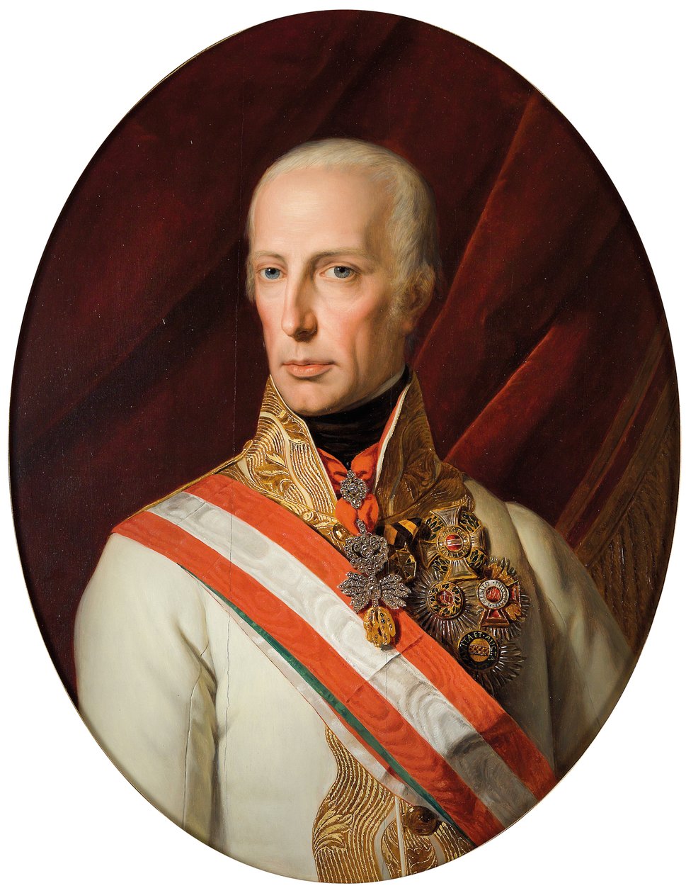 Kejser Franz I af Østrig af Ferdinand Georg Waldmuller