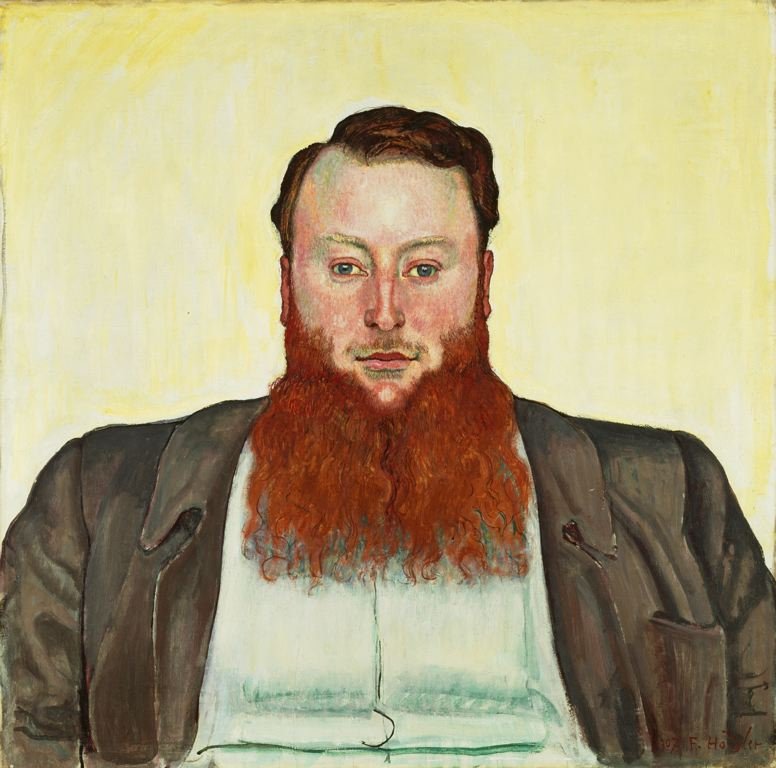 Portræt af billedhugger James Vibertn af Ferdinand Hodler