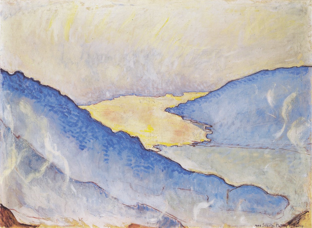 Abendnebel am Thunersee af Ferdinand Hodler