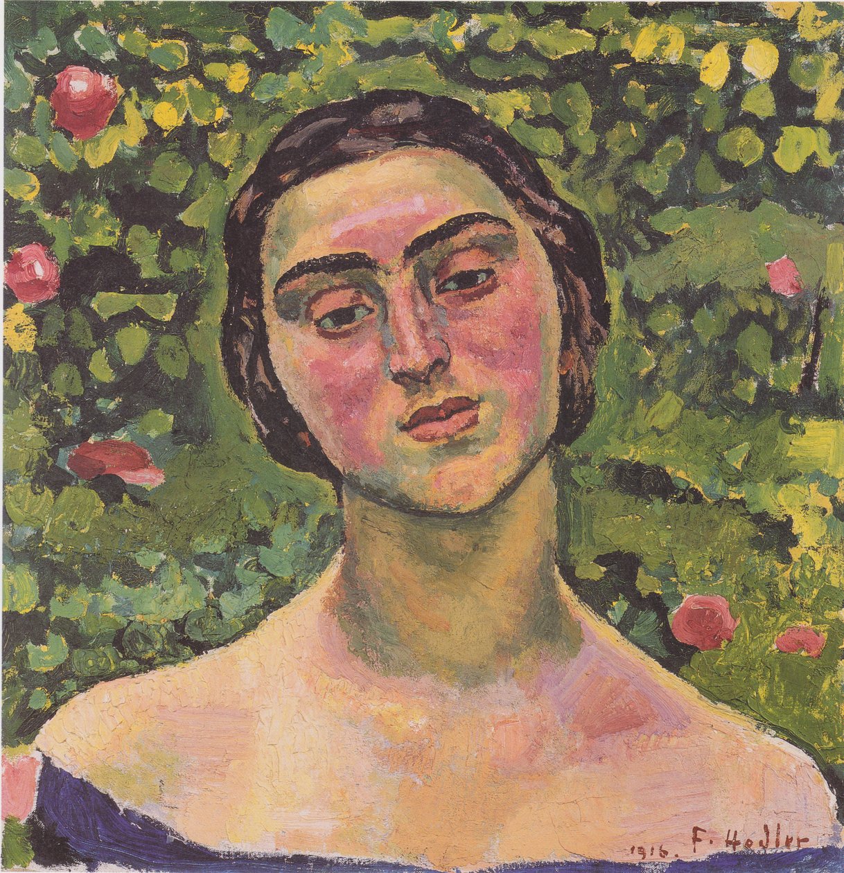 Portræt af Laetitia Raviola af Ferdinand Hodler