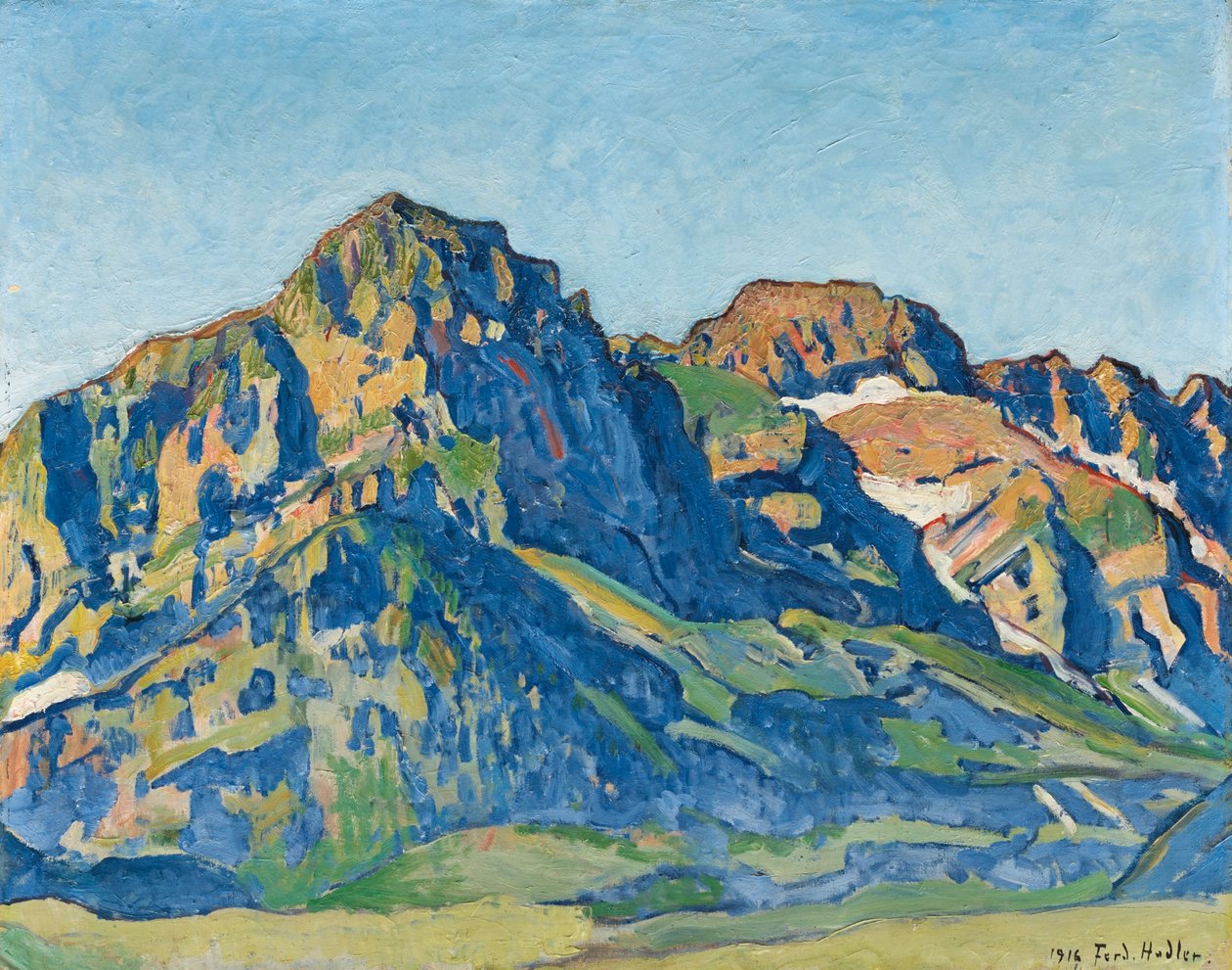 Die Dents Blanches af Ferdinand Hodler