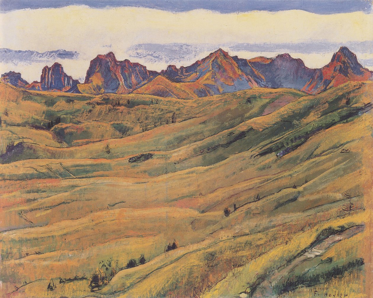 Gantrisch -kæden af Ferdinand Hodler