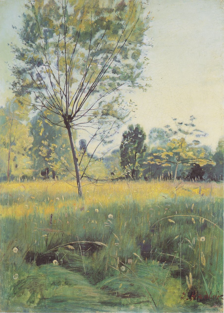 Den gyldne flodslette af Ferdinand Hodler