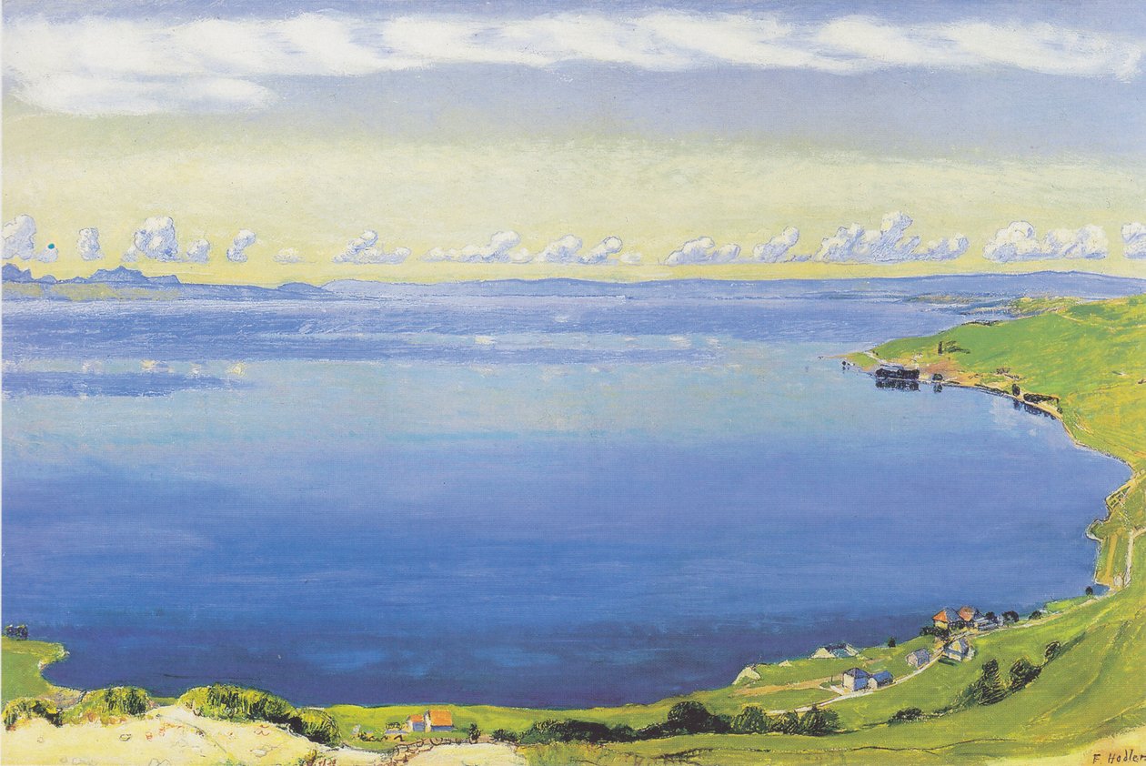 Genevesøen fra Chexbres af Ferdinand Hodler