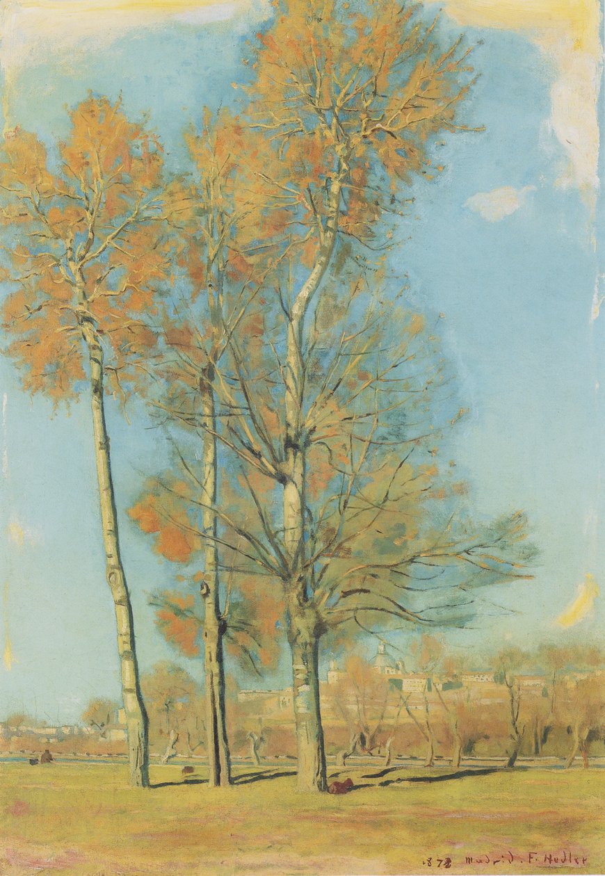 Landskab nær Madrid af Ferdinand Hodler