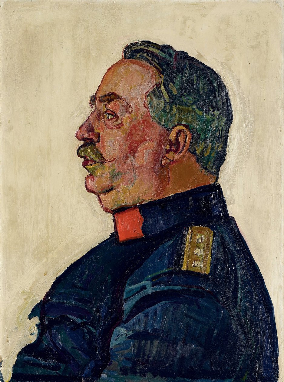 Portræt af general Ulrich Wille af Ferdinand Hodler