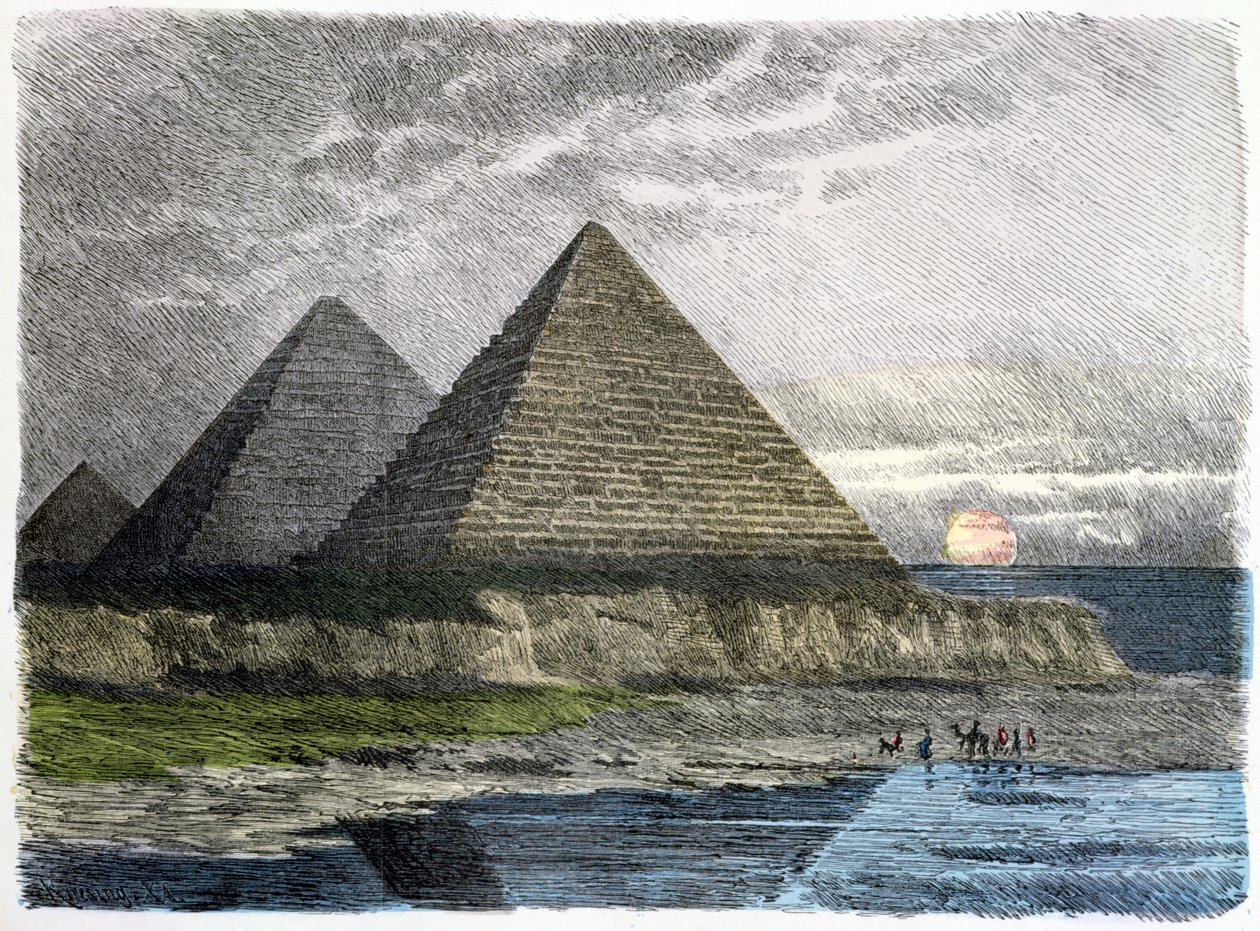 Pyramiderne i Giza, fra en serie af 