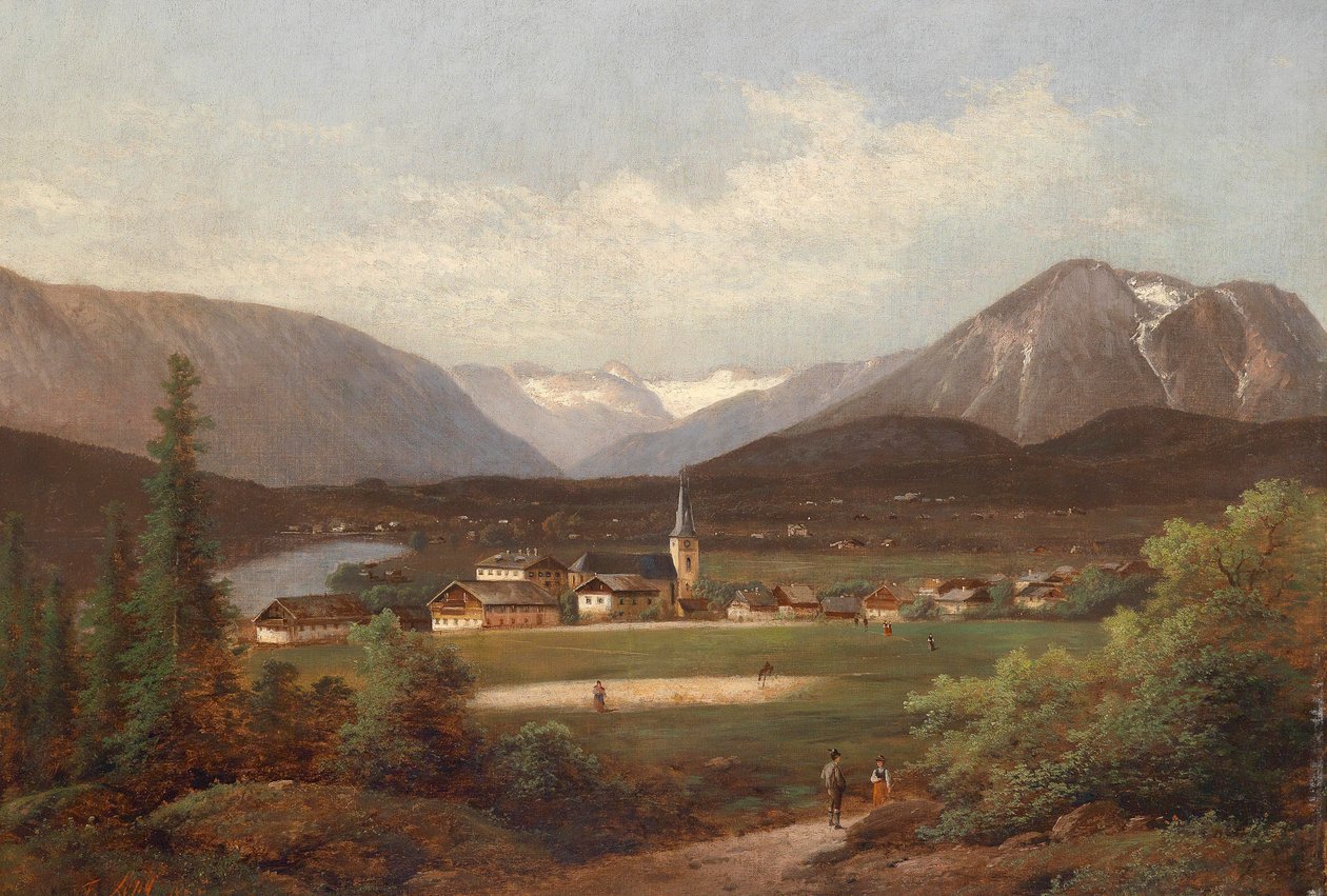 Udsigt over Altausseersee af Ferdinand Lepie