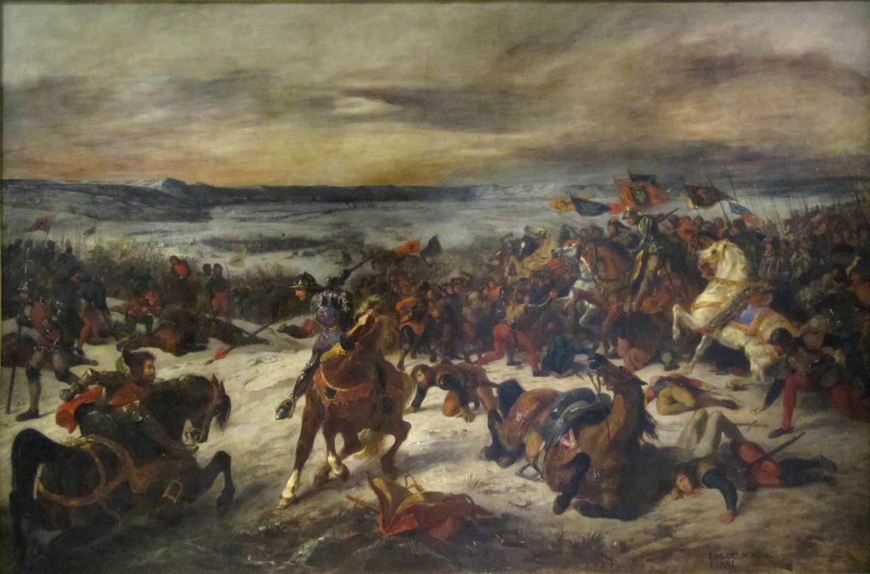 Slaget ved Nancy af Ferdinand Victor Eugene Delacroix