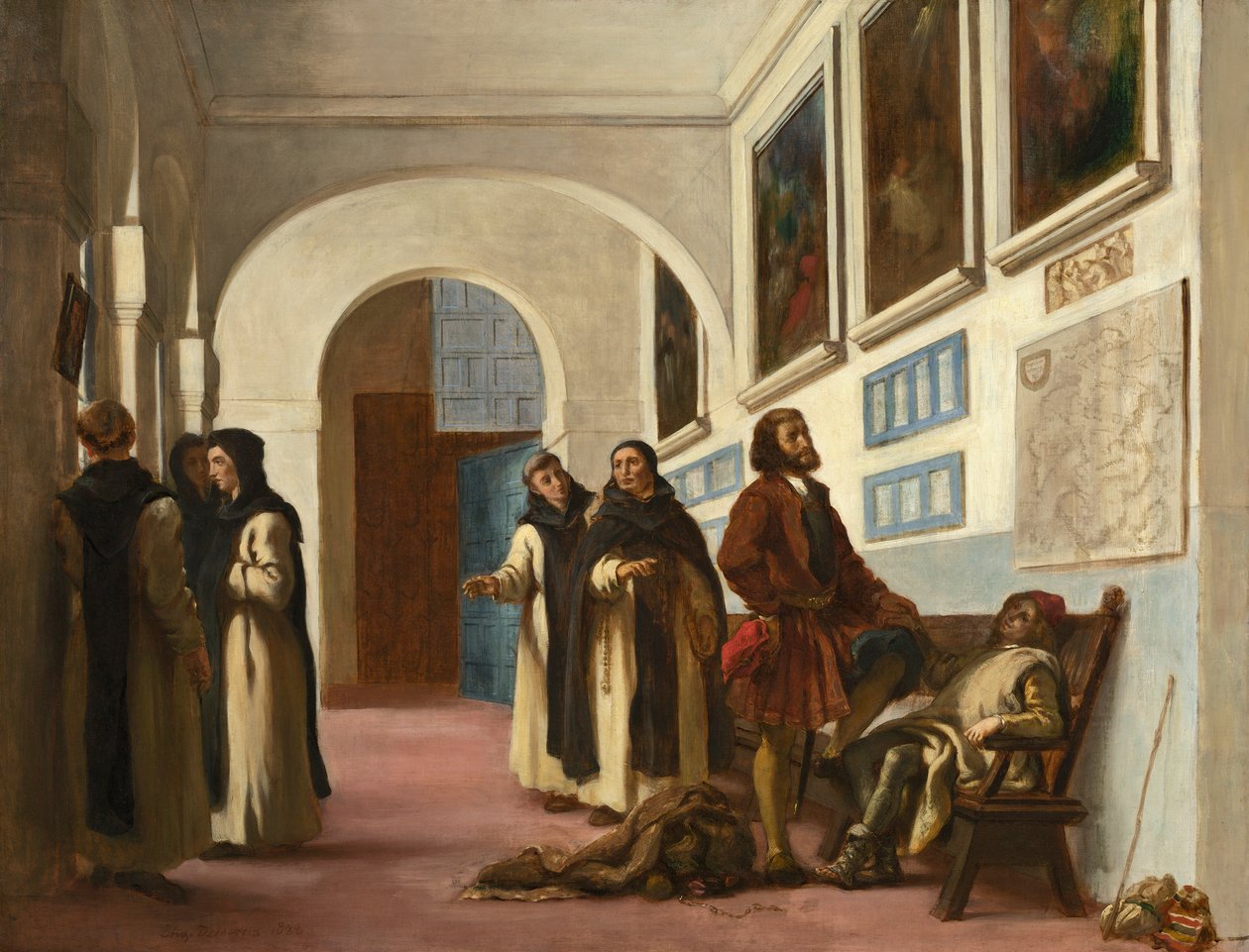 Columbus og hans søn af Ferdinand Victor Eugene Delacroix