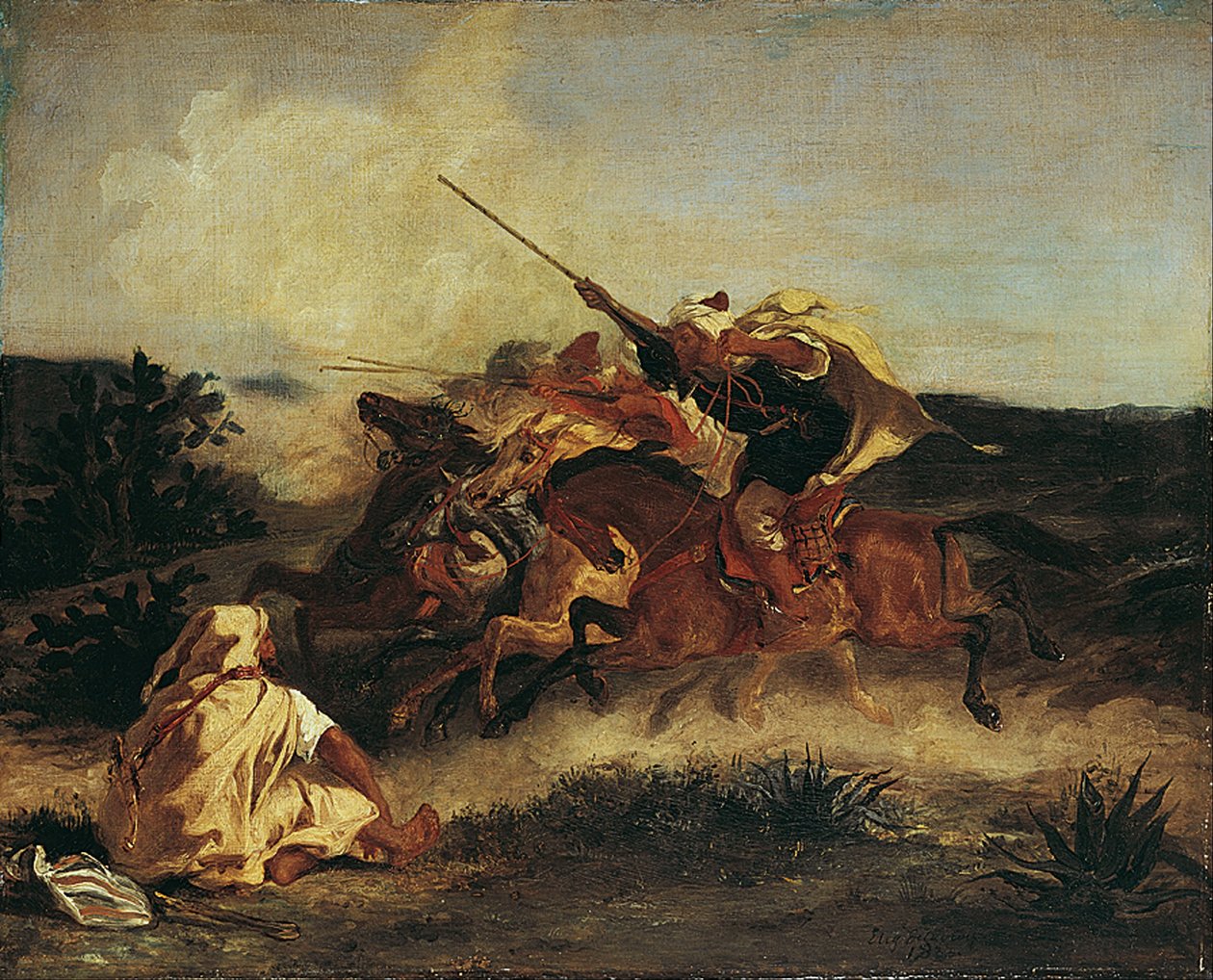 Arabisk fantasi af Ferdinand Victor Eugene Delacroix