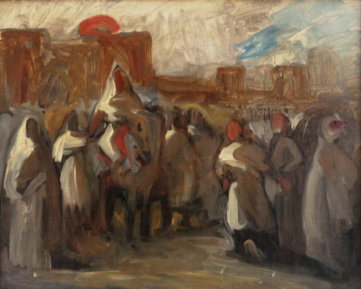 Sultanen i Marokko Moulay af Ferdinand Victor Eugene Delacroix