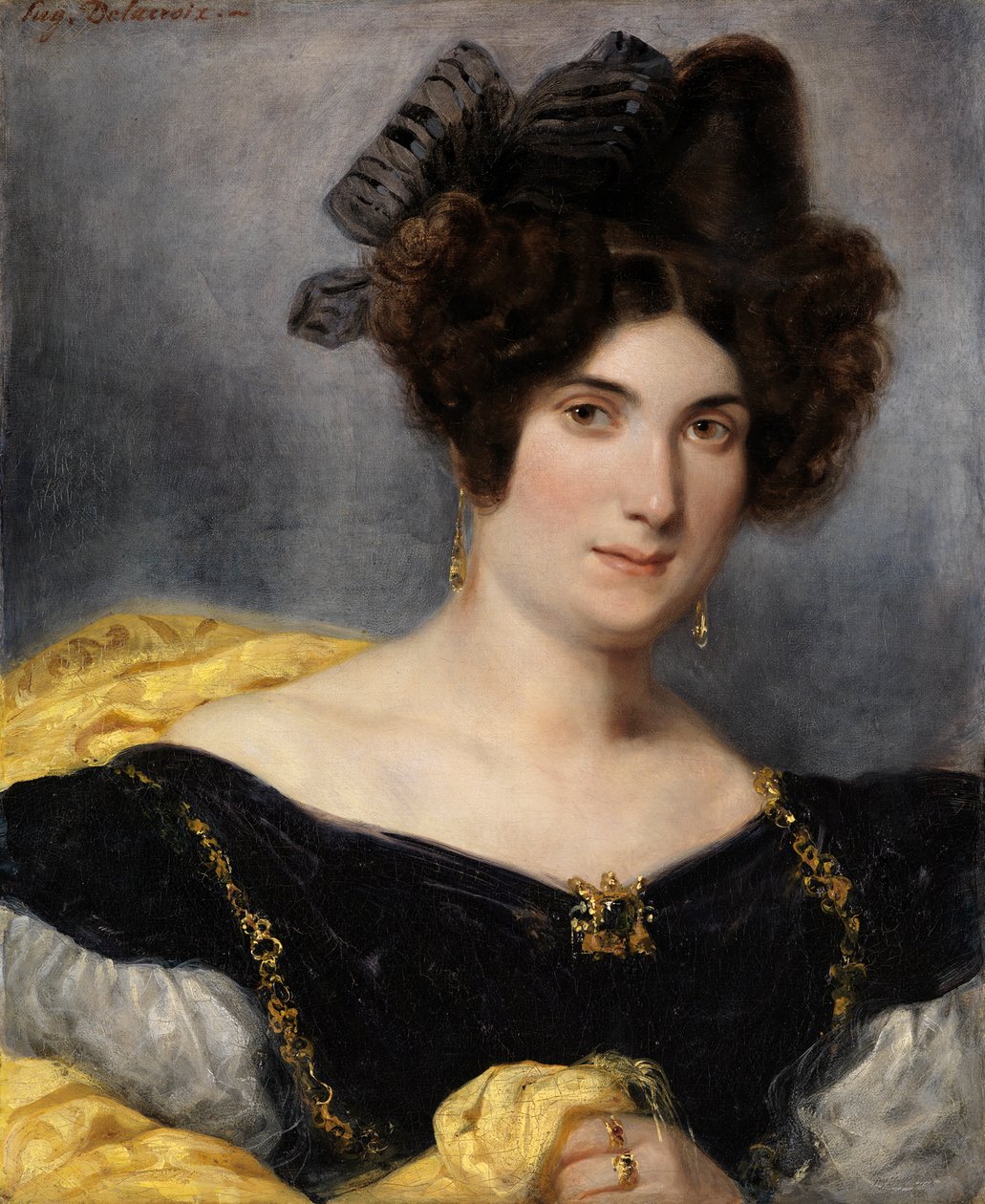 Madame François Simon af Ferdinand Victor Eugene Delacroix