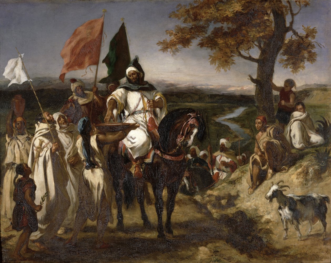 Marokkansk Caid, 1837 af Ferdinand Victor Eugene Delacroix