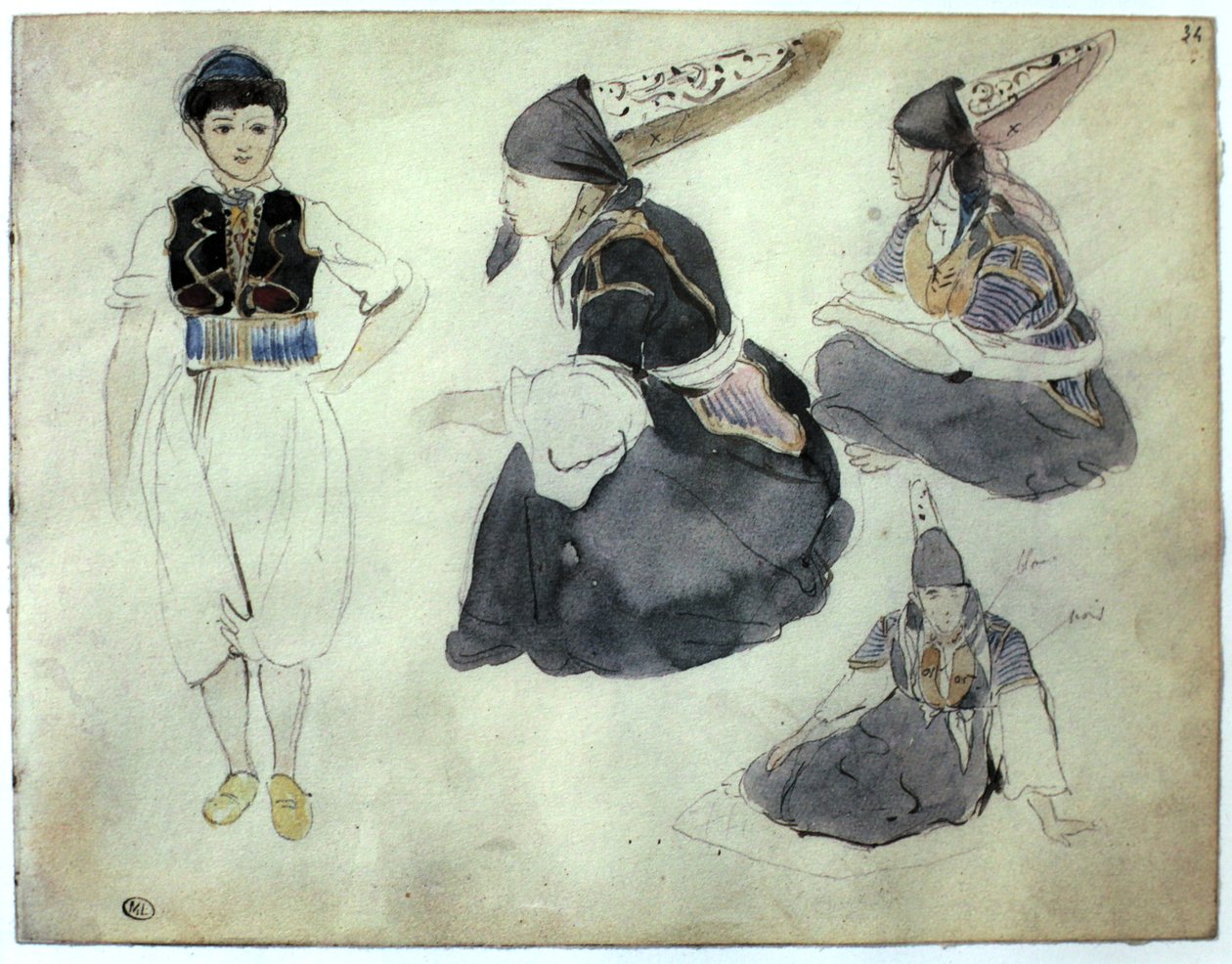 Marokko af Ferdinand Victor Eugene Delacroix