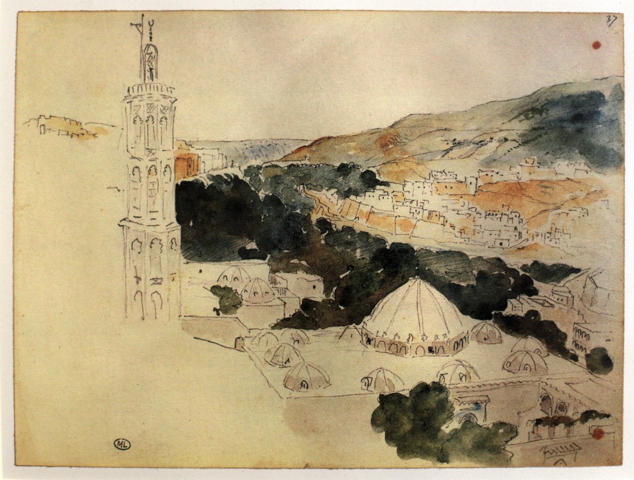 Marokko af Ferdinand Victor Eugene Delacroix