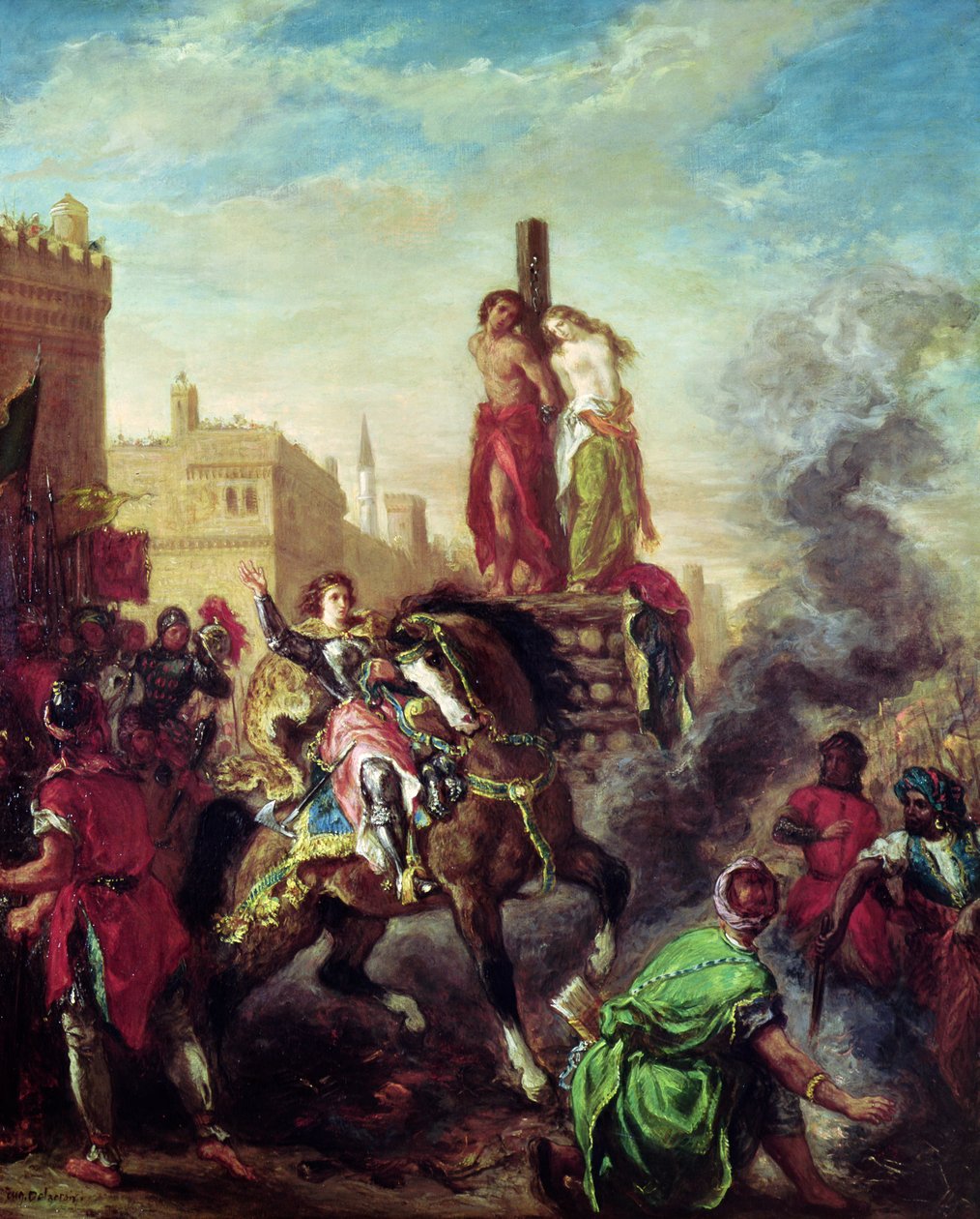 Olinda og Sophronia on the Pyre, fra 