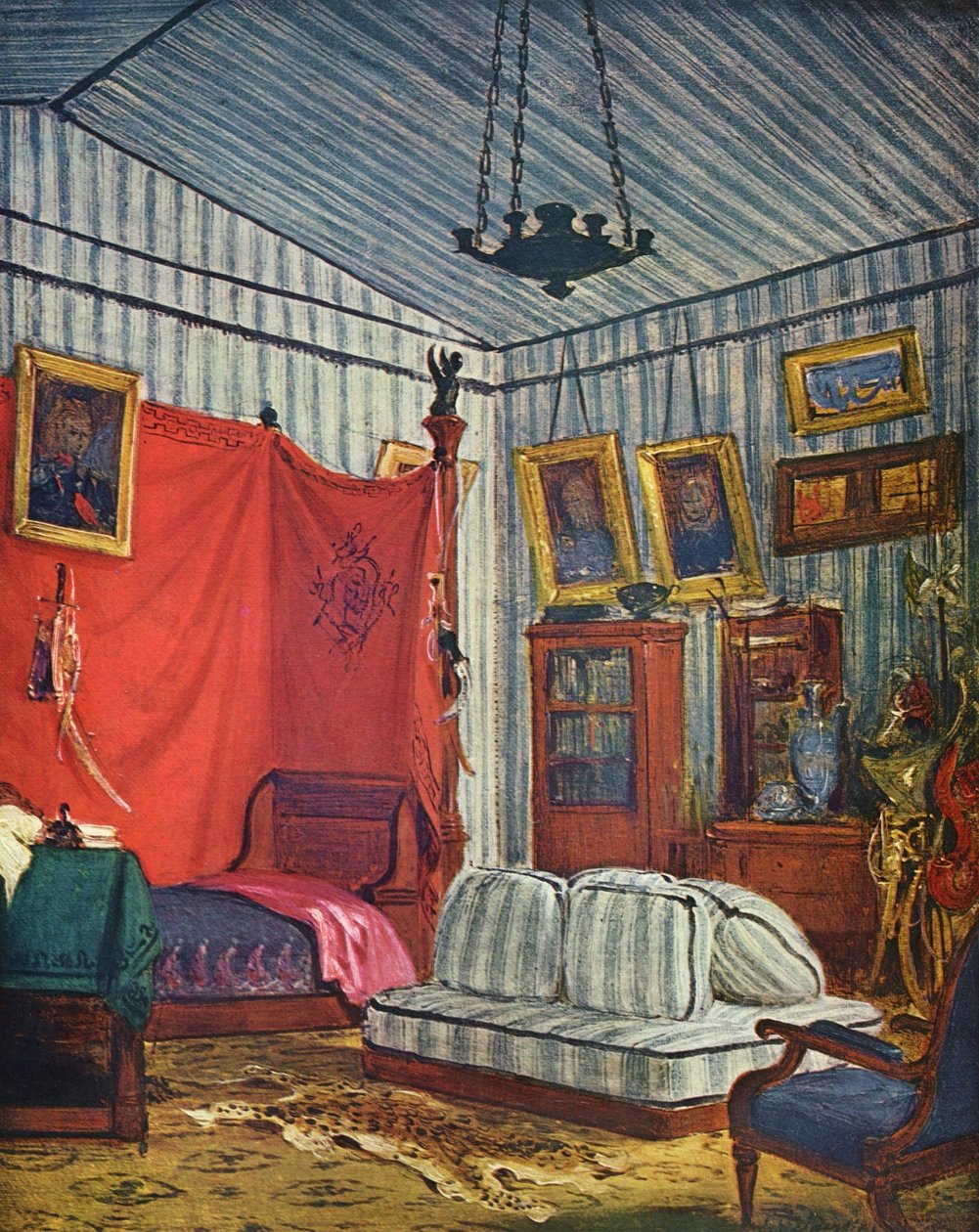 Grev de Mornays sengekammer af Ferdinand Victor Eugene Delacroix