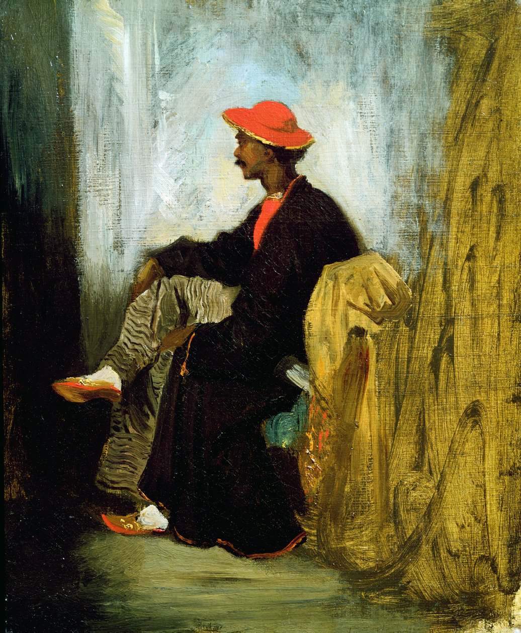 Studie af en indianer fra Calcutta, 1823 af Ferdinand Victor Eugene Delacroix