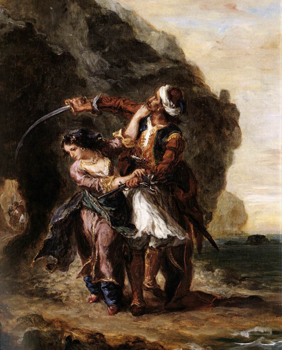Bruden af Abydos af Ferdinand Victor Eugene Delacroix