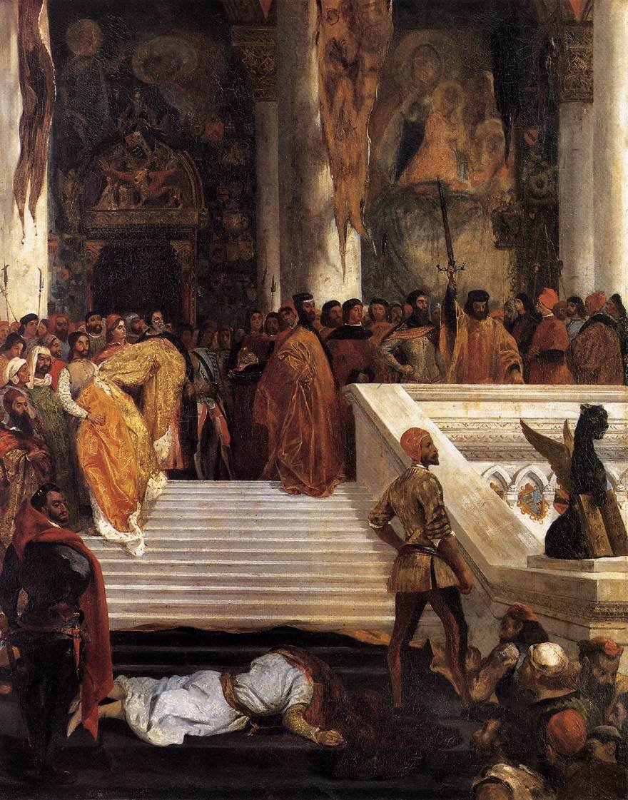 Henrettelsen af Doge Marino Faliero af Ferdinand Victor Eugene Delacroix