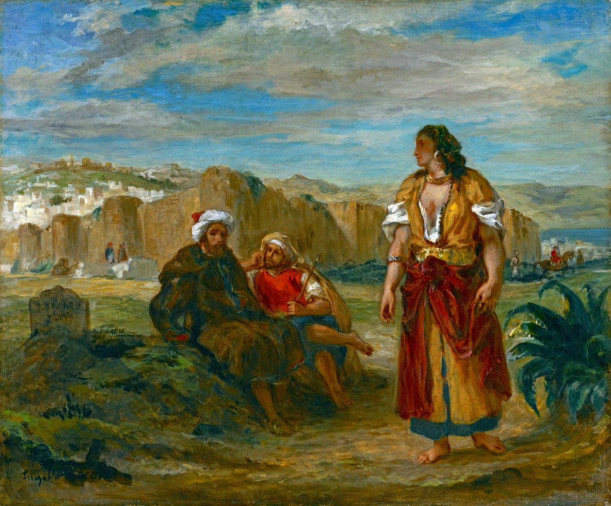 Udsigt over Tanger, 1852-3 af Ferdinand Victor Eugene Delacroix