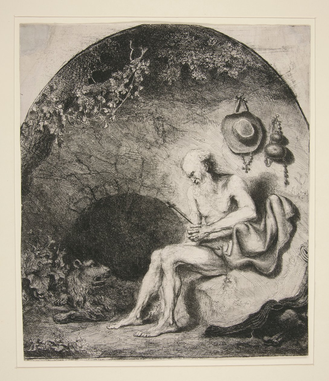 St. Hieronymus i hulen af Ferdinand Bol