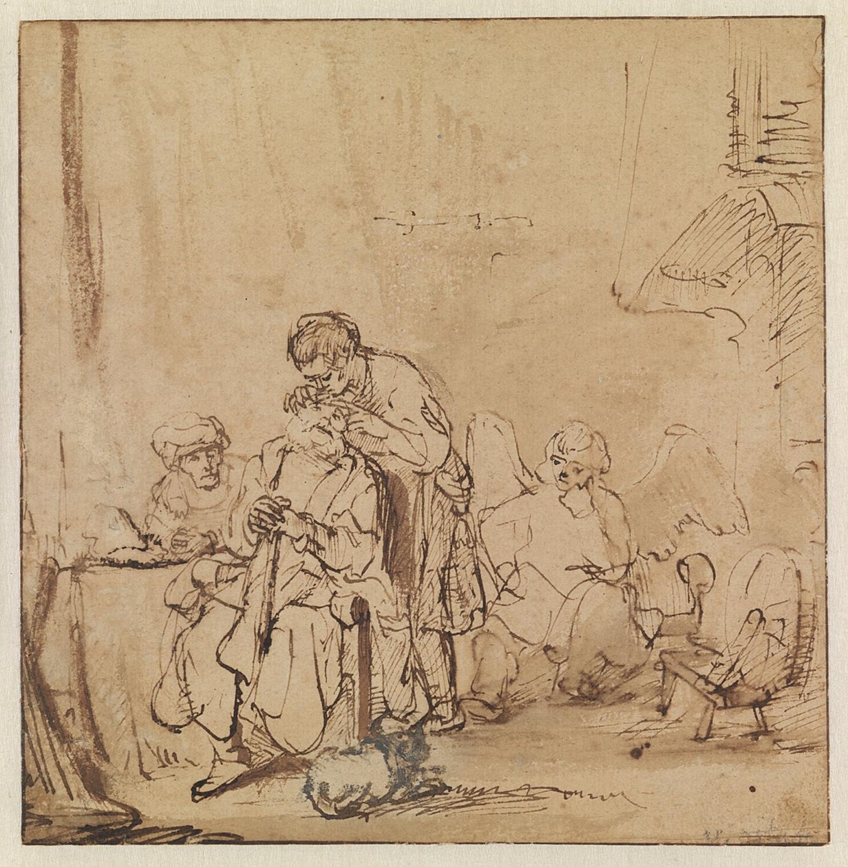 Helbredelsen af Tobit af Ferdinand Bol