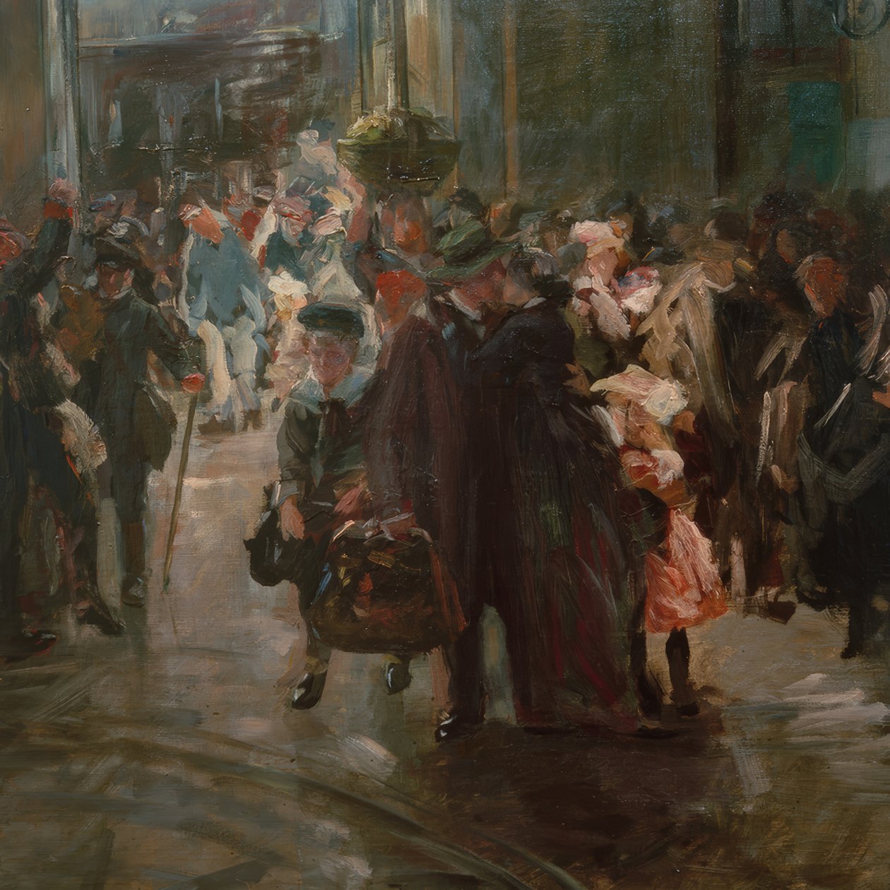 På togstationen af Ferdinand Brutt