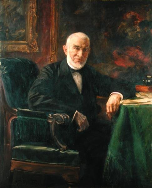 Senator Ferdinand Moring (1818-1900), 1898 af Ferdinand Brutt