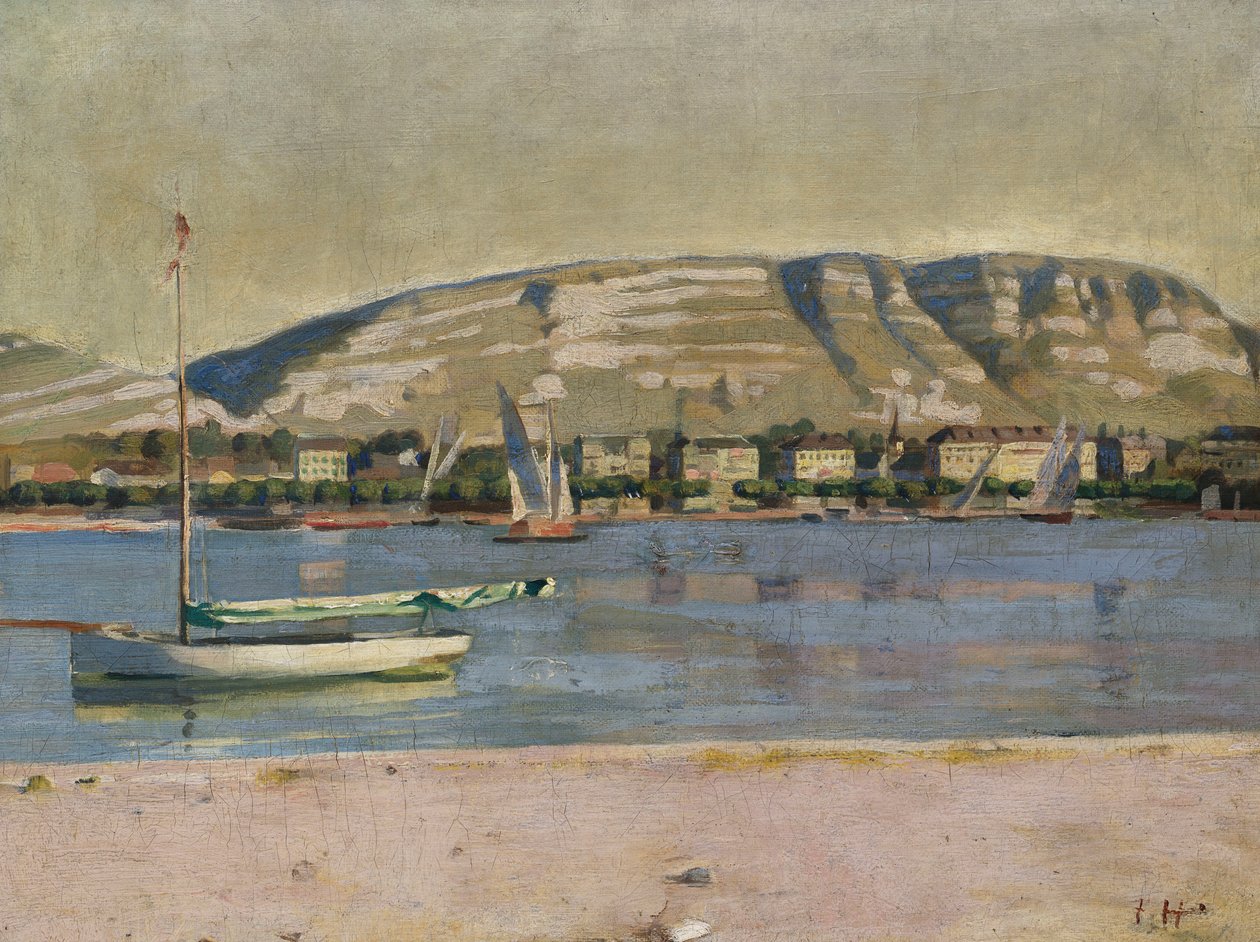 Genève Havn og Saleve af Ferdinand Hodler
