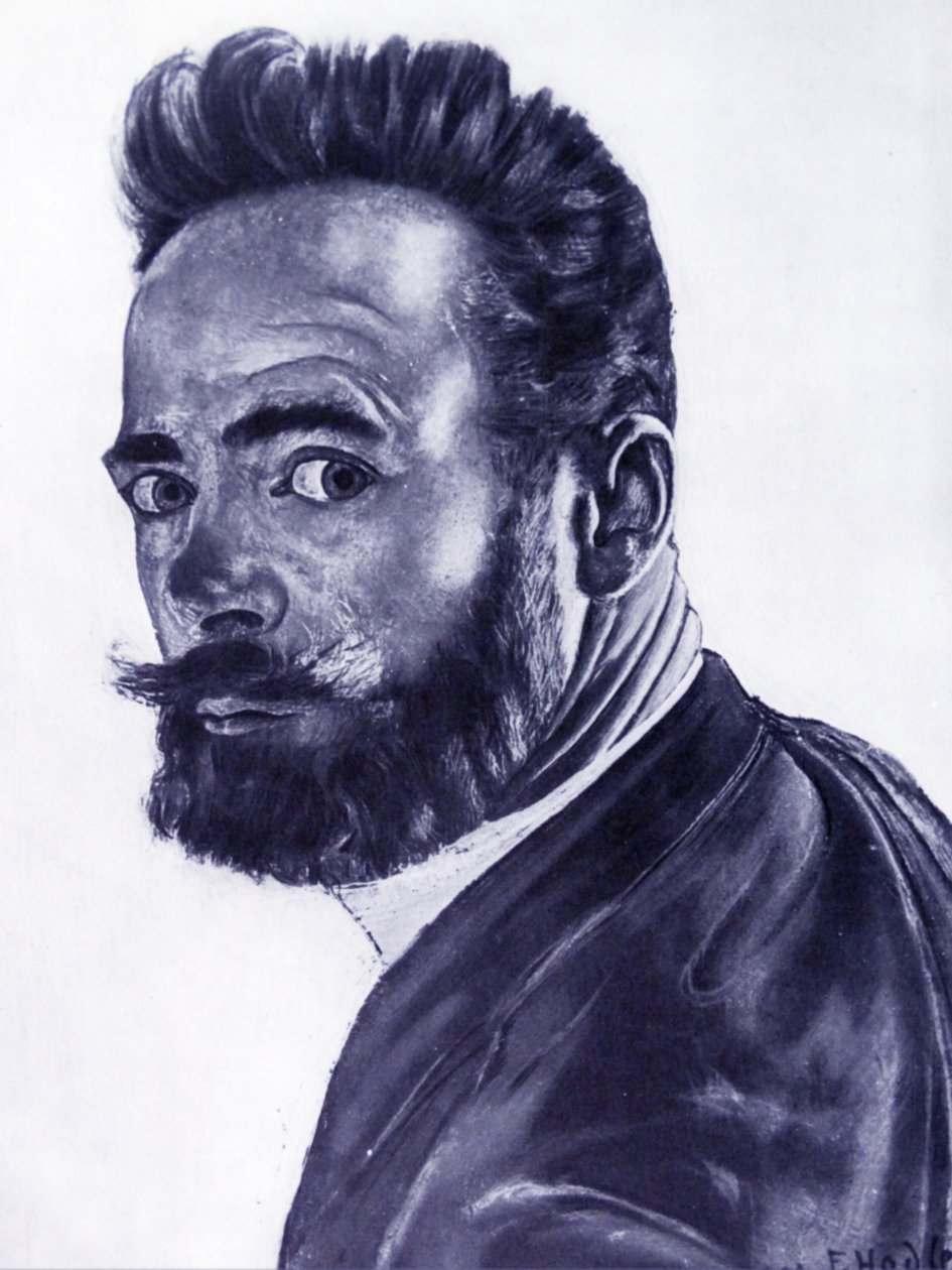 Selvportræt, 1891 af Ferdinand Hodler