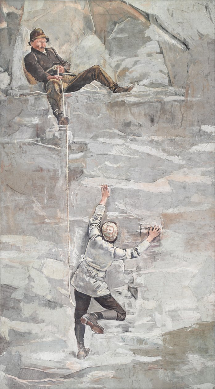 Klatringen, 1894. af Ferdinand Hodler
