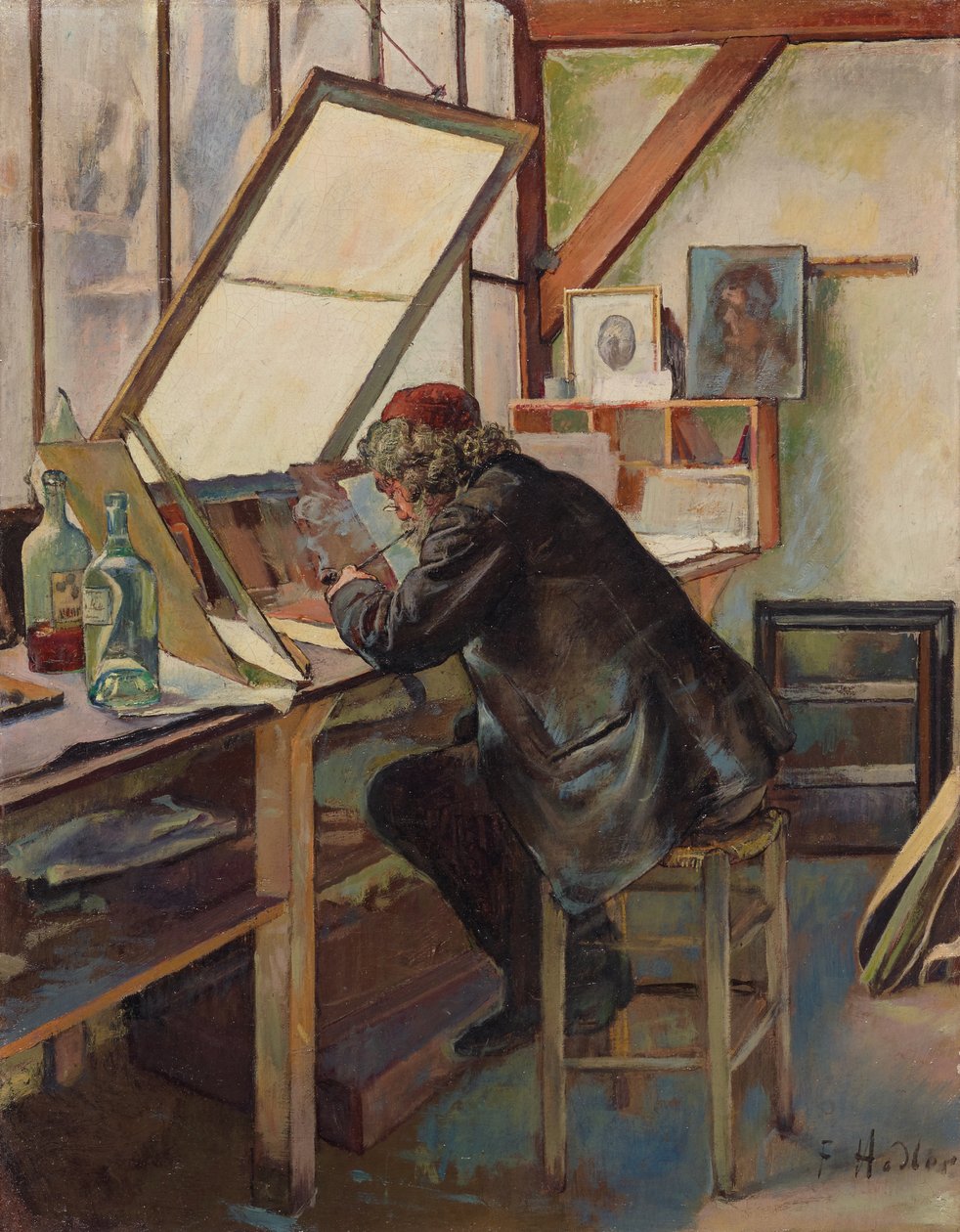 Gravøren af Ferdinand Hodler