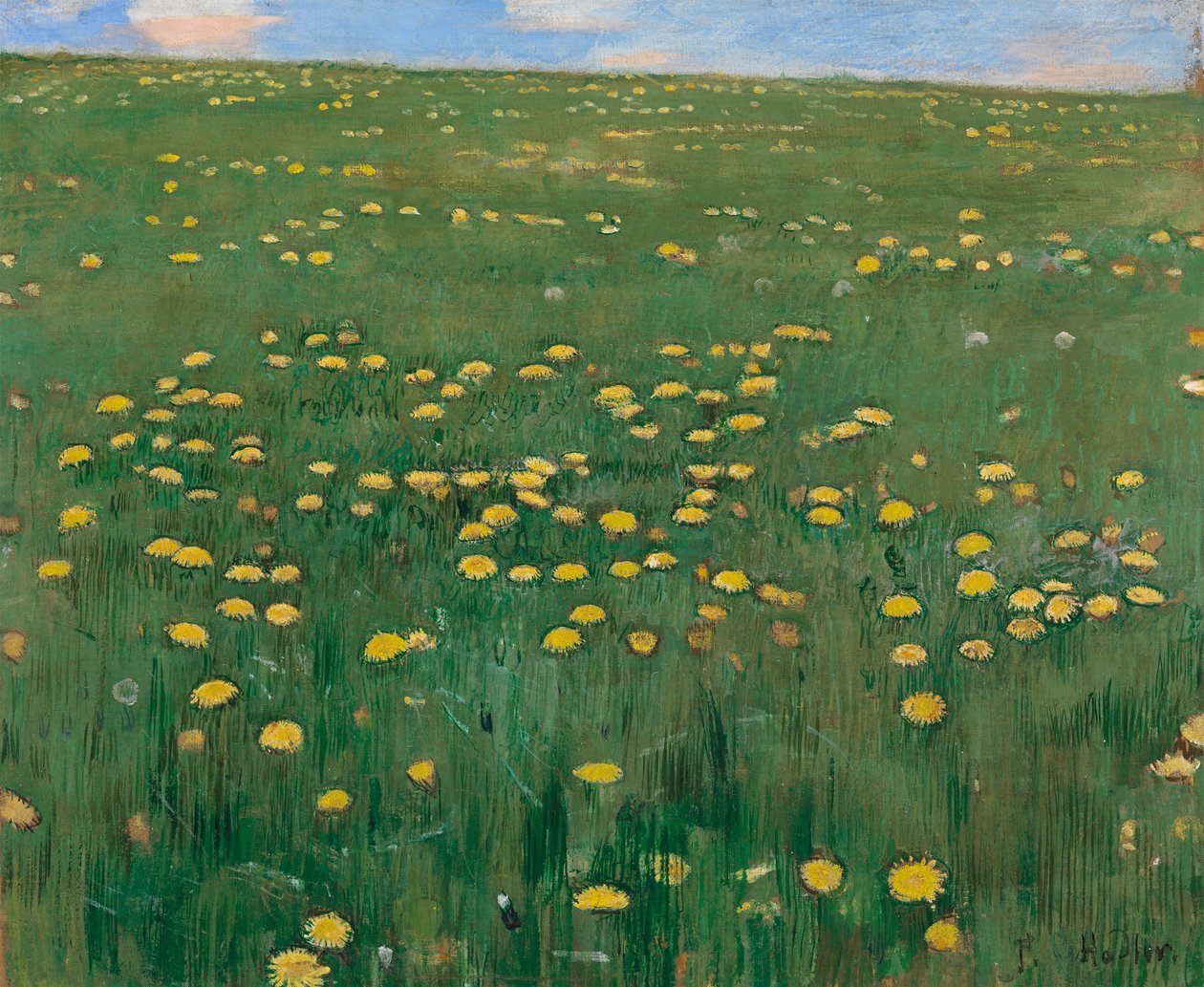The Flower Meadow, ca 1901. af Ferdinand Hodler