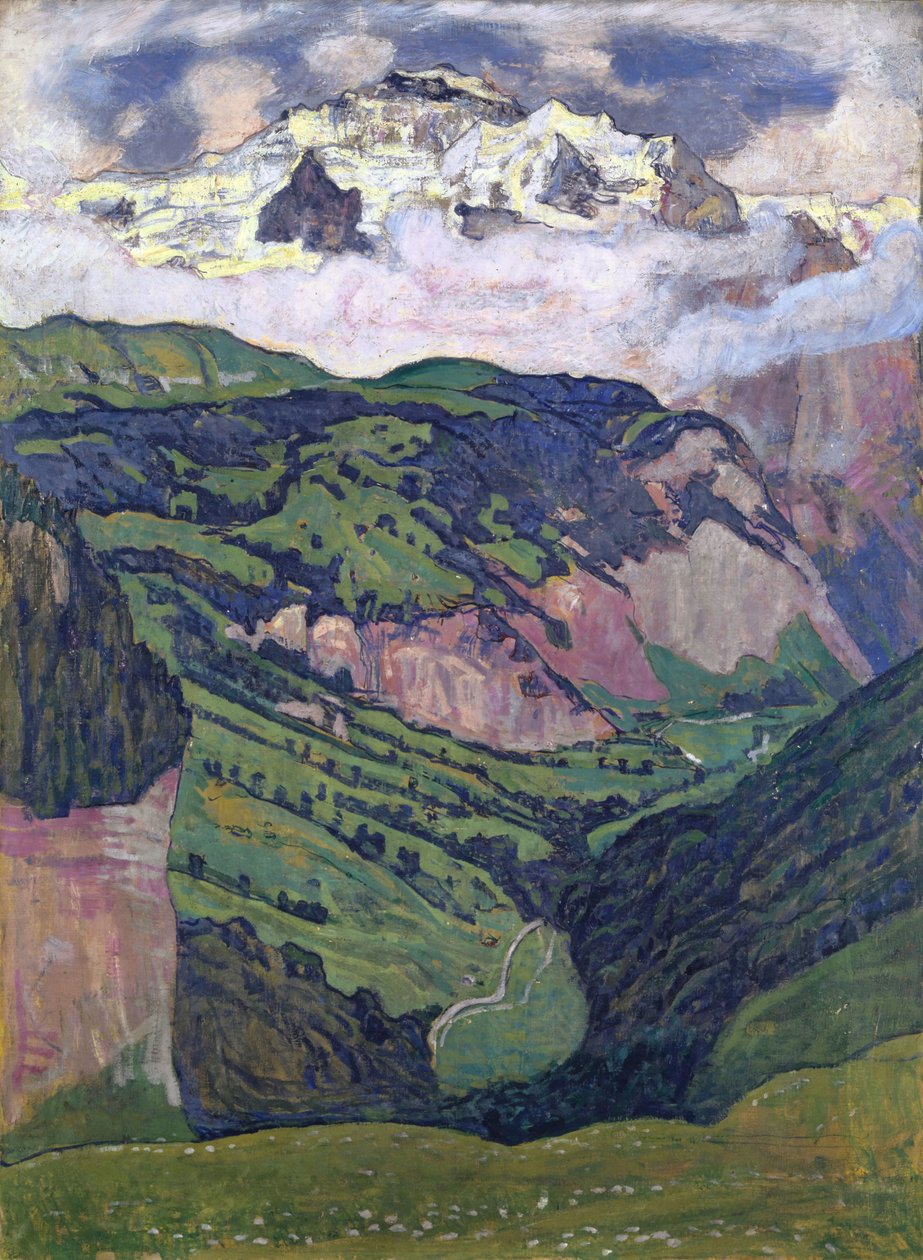 Jungfrau set fra Isenfluh, 1902. af Ferdinand Hodler