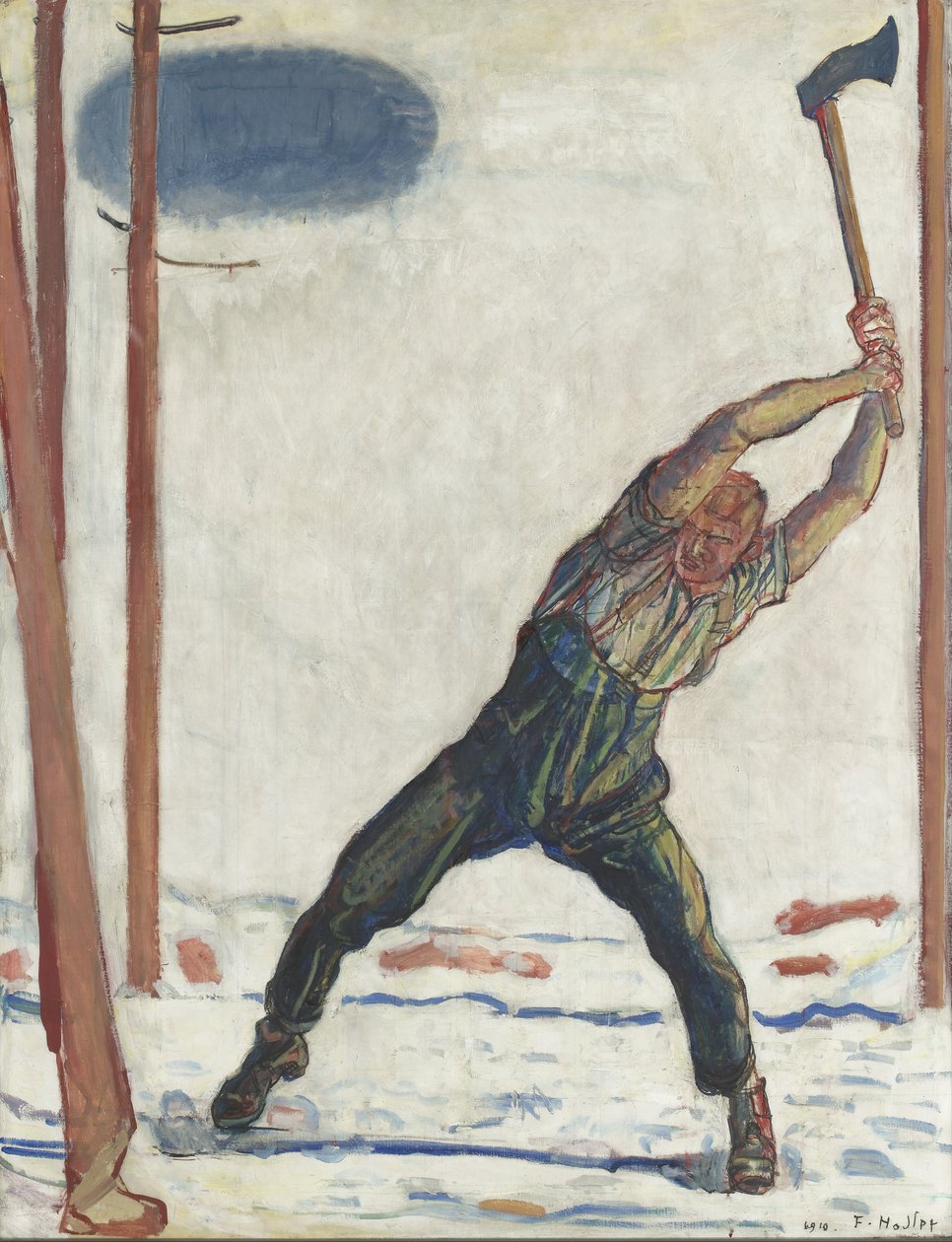 Skovhuggeren, 1910 af Ferdinand Hodler