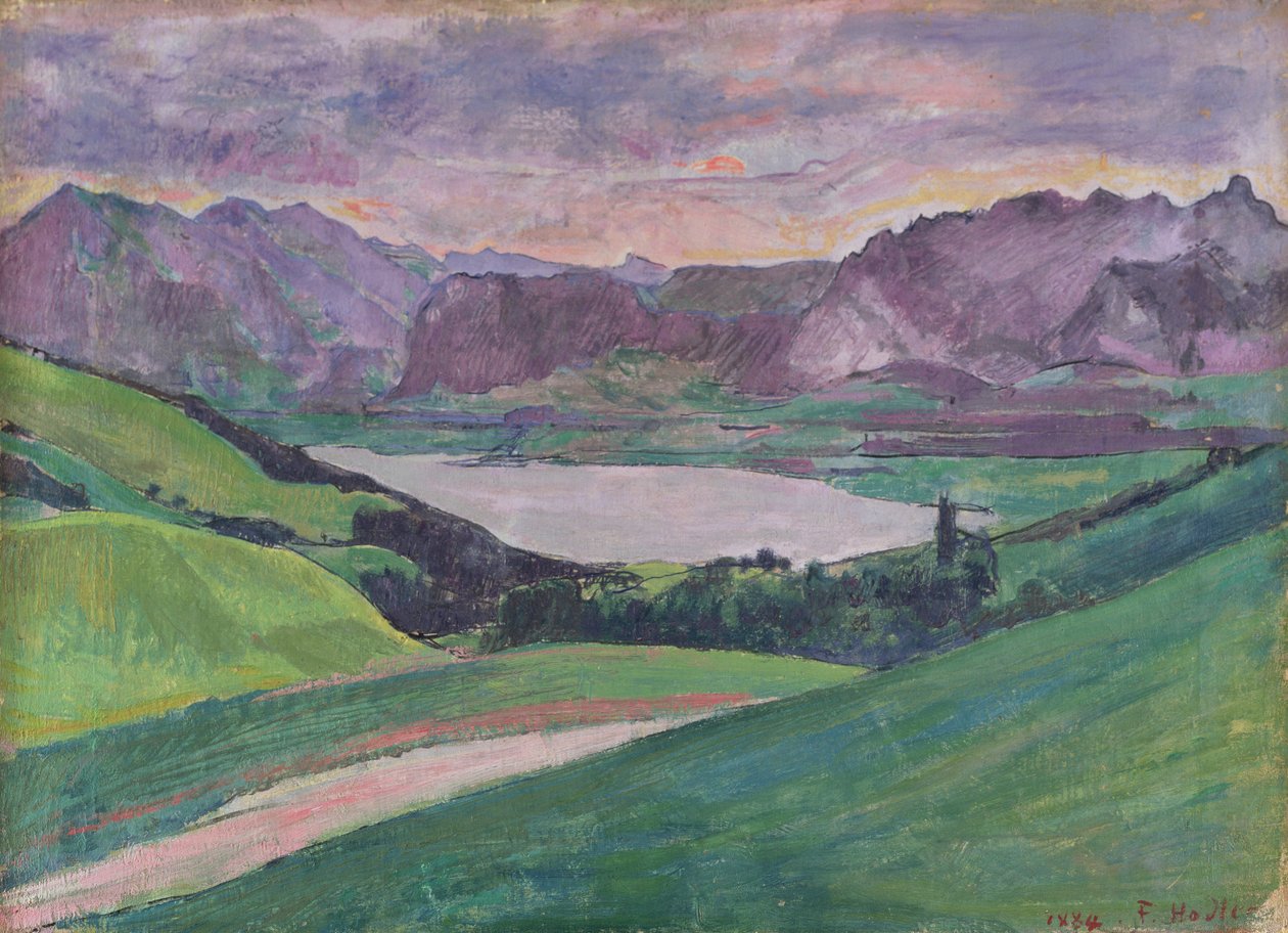 Thunersee af Ferdinand Hodler