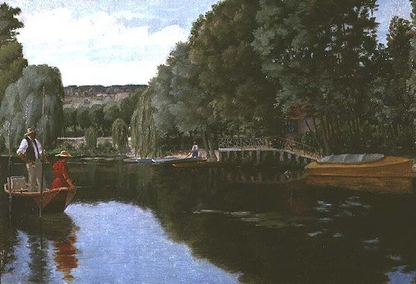 Fiskeri på en sommerdag (bræt) af Ferdinand Joseph Gueldry