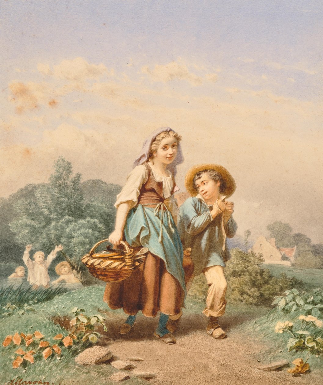 Ferdinand Mahron Weg zum Feld 2 af Ferdinand Marohn