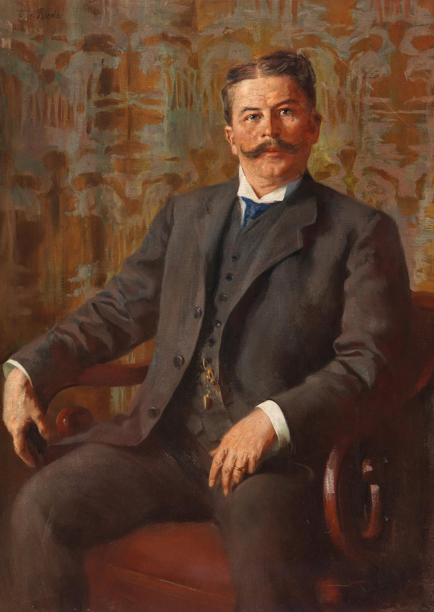 Selvportræt. af Ferdinand Max Bredt