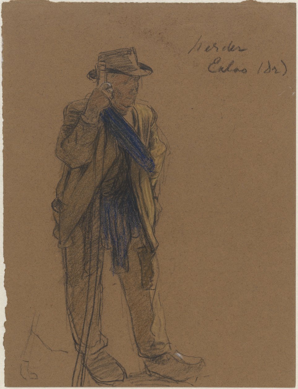 Stående hyrde, i Exloo af Ferdinand Oldewelt