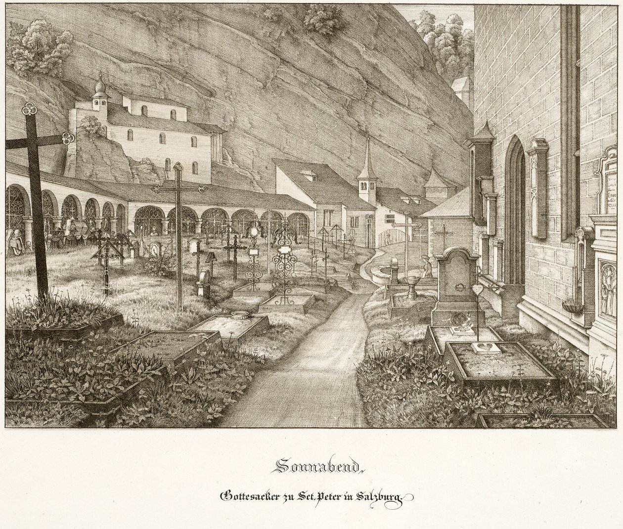 På lørdag: Peterskirkegården i Salzburg af Ferdinand Olivier