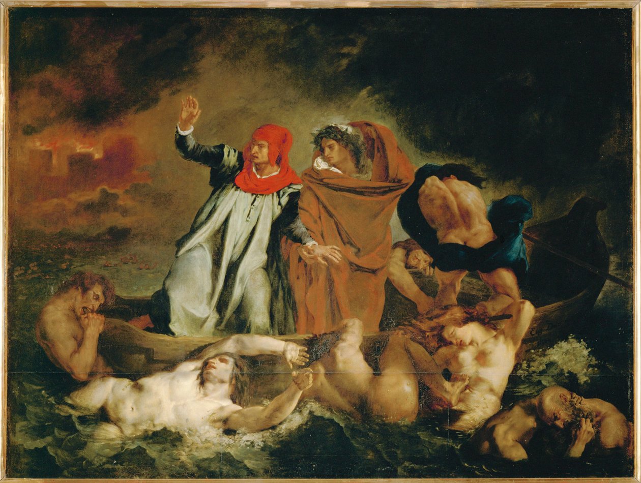 Dante og Vergil ... af Ferdinand Victor Eugene Delacroix