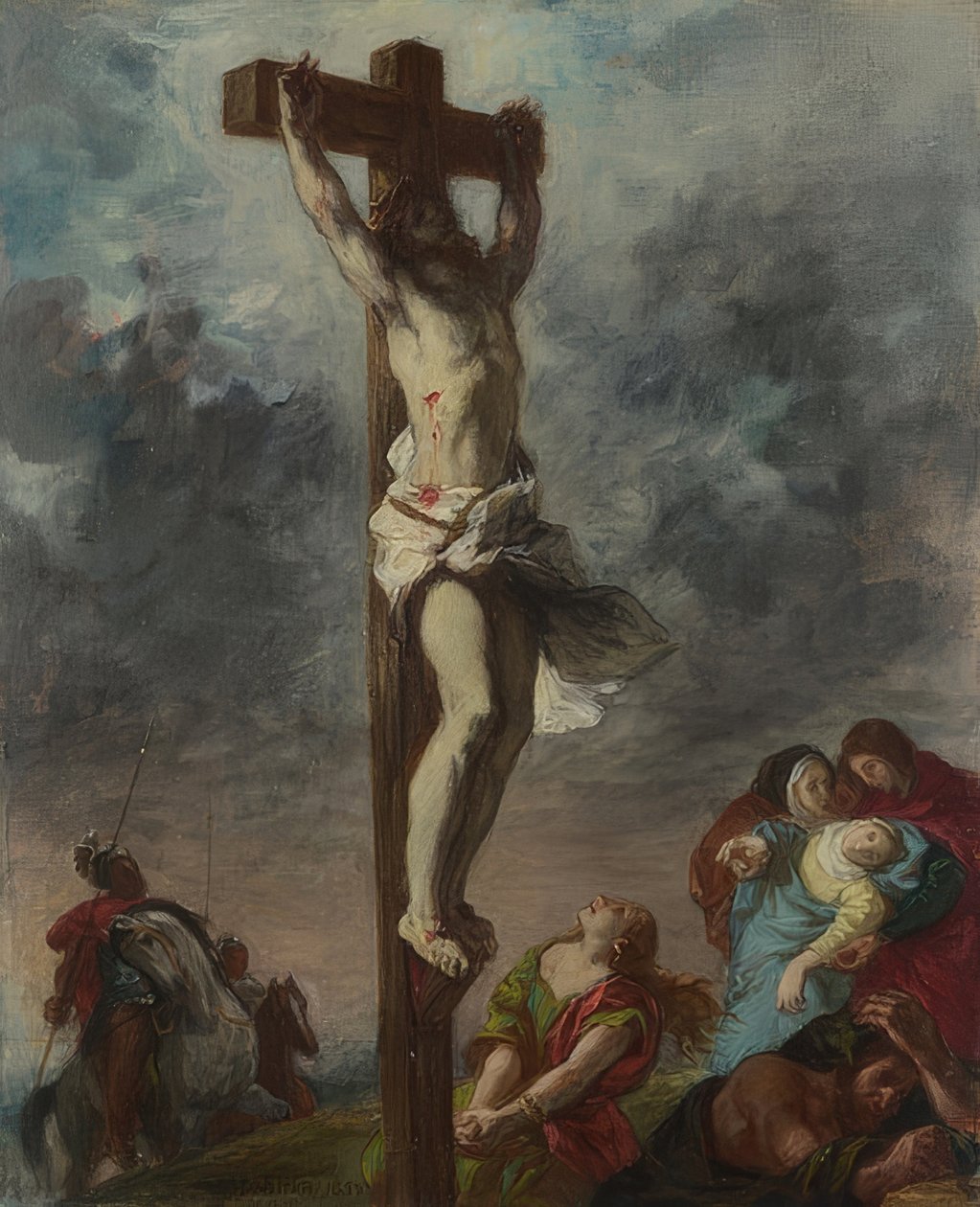 Korsfæstelsen. 1853 af Ferdinand Victor Eugene Delacroix