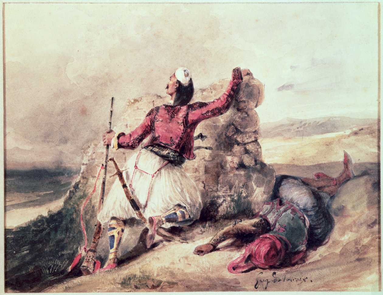 Grækere under belejring af Ferdinand Victor Eugene Delacroix